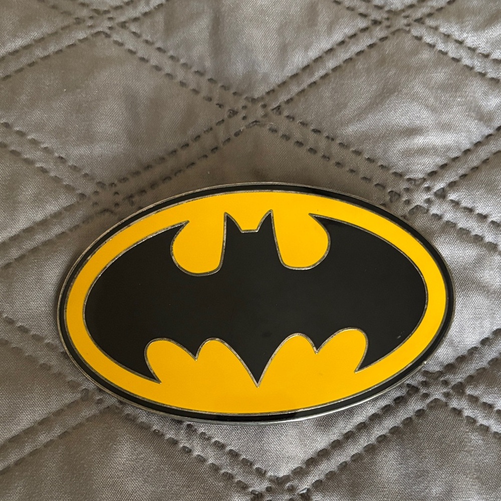 Batman Logo DC Comics GTO Design Studios Belt Buckle Black Yellow